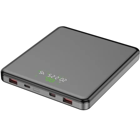 Powerbank 20000Mah Leotec Lepow100w20g/ 100W/ Gris/ Incluye Cable Usb Tipo-C