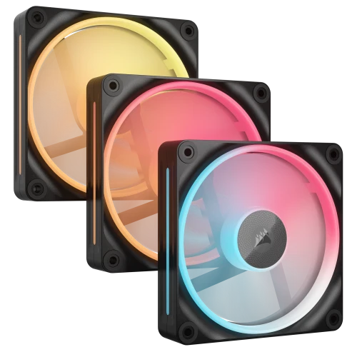 Corsair Icue Link Lx120-R Rgb Carcasa Del Ordenador Ventilador 12 Cm Negro 3 Pieza(S)
