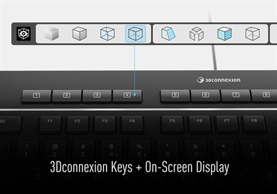 3Dconnexion 3DX-700093 3Dconnexion Keyboard Pro with Numpad. Formato del teclado: Full-size (100%), Interfaz del dispositivo: USB. Descansa muñecas. Uso recomendado: Oficina. Color del producto: Negro