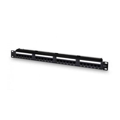 Aisens A141-0308 Panel De Parcheo De 24 Puertos Para Conexión Rj45 Cat.6 Utp..Sistema De Inserción: Dual Idc.Ancho: 19 Pulgadas Alto: 1U (4445 Mm).Código De Colores T568a Y T568b..Acepta Cables De Calibres 26 24 23 Y 22 Awg..Ciclos De Vida De Inserción Mayores A 750.