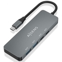 Aisens A109-0694 - Aisens - Hub Usb 3.2 Gen2 10G Usb-C Usb-C/M-2Xusb-C/H-2Xusb-A/H Gris 15Cm