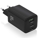 Aisens ASCH-65W3P042-BK - Aisens - Cargador Gan 65W 2Xusb-C Pd3.0 Qc4.0 1Xusb-A Qc3.0 Negro