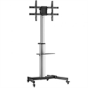 Aisens FT86TRE-197 - AISENS® – Soporte de suelo con rueda, bandeja para DVD para monitor/TV de 37”-86”Fabricado