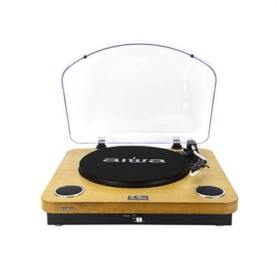 Aiwa GBTUR-120WDMKII Tocadiscos Multifunción Estéreo Aiwa Gbtur - 120Wdmkii Con Conexión Bluetooth V5.0 + Edr Y 3 Velocidades De 33 - 45 Y 78 Rpm.Características  Plato De Gran Tamaño. El Tocadiscos De Aiwa Reproduce Tus Discos De Vinilo En El ...