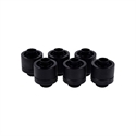 Alphacool 1011163 - RACOR ALPHACOOL EISZAPFEN 16 10MM D. BLACK 6 PACK GIRATORIO G1-4 27MM LATON