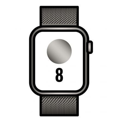 Apple MNJM3TY/A Apple Watch Series 8 Gps + Cellular 41Mm Graphite Stainless Steel Case With Graphite Milanese Loop - Tamaño Pantalla: 1,9 ''; Correa Desmontable: Sí; Duración De La Batería: 36 H