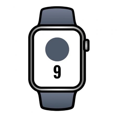 Apple MR913QL/A Apple Watch Series 9 Gps 41Mm Silver Aluminium Case With Storm Blue Sport Band - M/L - Tamaño Pantalla: 1,6 ''; Correa Desmontable: Sí; Duración De La Batería: 18 H