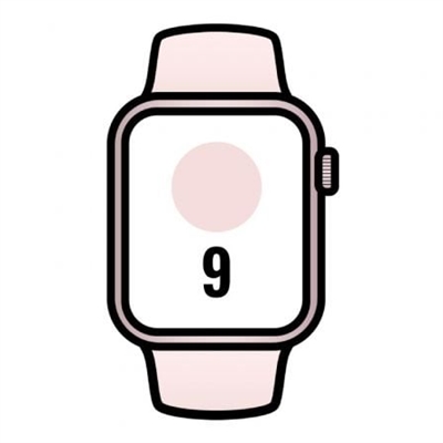 Apple MR943QL/A Apple Watch Series 9 Gps 41Mm Pink Aluminium Case With Light Pink Sport Band - M/L - Tamaño Pantalla: 1,6 ''; Correa Desmontable: Sí; Duración De La Batería: 18 H