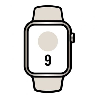 Apple MR963QL/A Apple Watch Series 9 Gps 45Mm Starlight Aluminium Case With Starlight Sport Band - S/M - Tamaño Pantalla: 1,8 ''; Correa Desmontable: Sí; Duración De La Batería: 18 H