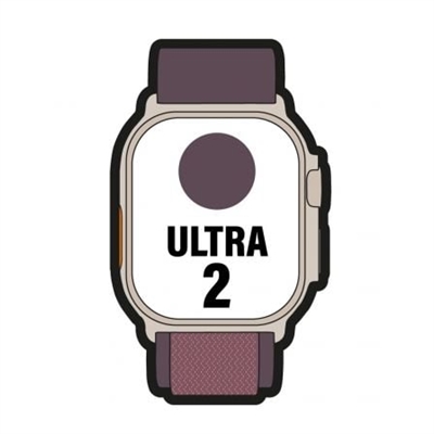 Apple MRER3TY/A Apple Watch Ultra 2 - 49 mm - titanio - reloj inteligente con Loop Alpine - tela - añil - tamaño de la banda: S - 64 GB - Wi-Fi, LTE, UWB, Bluetooth - 4G - 61.4 g