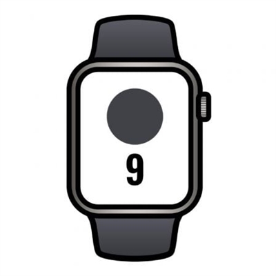 Apple MRMV3QL/A Apple Watch Series 9 Gps + Cellular 45Mm Graphite Stainless Steel Case With Midnight Sport Band - S/M - Tamaño Pantalla: 1,8 ''; Correa Desmontable: Sí; Duración De La Batería: 18 H