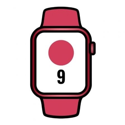 Apple MRXJ3QL/A Apple Watch Series 9 Gps 45Mm (Product)Red Aluminium Case With (Product)Red Sport Band - S/M - Tamaño Pantalla: 1,8 ''; Correa Desmontable: Sí; Duración De La Batería: 18 H