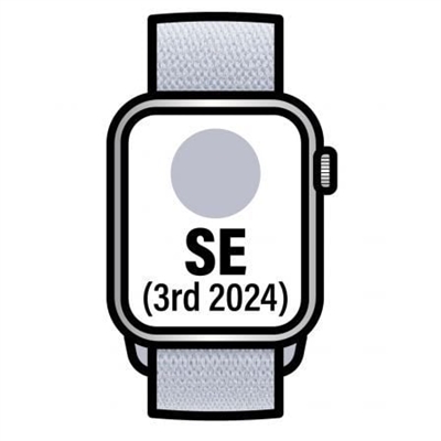 Apple MXEE3QL/A Apple Watch Se Gps 40Mm Silver Aluminium Case With Blue Cloud Sport Loop - Tamaño Pantalla: 1,57 ''; Correa Desmontable: Sí; Duración De La Batería: 18 H