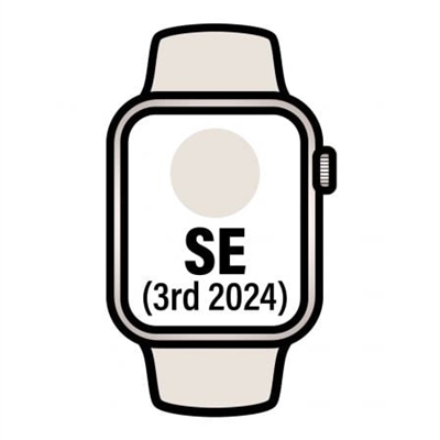 Apple MXEG3QL/A Apple Watch Se Gps 40Mm Starlight Aluminium Case With Starlight Sport Band - M/L - Tamaño Pantalla: 1,57 ''; Correa Desmontable: Sí; Duración De La Batería: 18 H