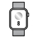 Apple MNJ83TY/A - Apple Watch Series 8 (GPS + Cellular) - 41 mm - acero inoxidable plateado - reloj intelige