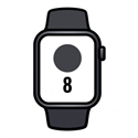 Apple MNK43TY/A - Apple Watch Series 8 Gps + Cellular 45Mm Midnight Aluminium Case With Midnight Sport Band 