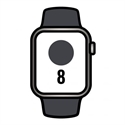 Apple MNKU3TY/A - Apple Watch Series 8 (GPS + Cellular) - 45 mm - acero inoxidable en grafito - reloj inteli