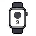 Apple MRMD3QL/A - Apple Watch Series 9 Gps + Cellular 45Mm Midnight Aluminium Case With Midnight Sport Band 