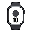 Apple MWY33QL/A - Apple Watch Series 10 Gps + Cellular 46Mm Jet Black Aluminium Case With Black Sport Band -