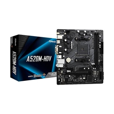 Asrock 90-MXBE50-A0UAYZ PROCESADORFabricante de procesador: AMDSocket de procesador: Zócalo AM4Procesador compatible: AMD Ryzen 3 3rd Gen, 3rd Generation AMD Ryzen 5, 3rd Generation AMD Ryzen 7, 3rd Generation AMD Ryzen 9MEMORIAtipos de memoria compatibles: DDR4-SDRAMNúmero de ranuras de memoria: 2Tipo de ranuras de memoria: DIMMVelocidades de reloj de memoria soportadas: 2133,2400,2666,2933,3200,3466,3600,3733,3800,3866,4000,4133,4200,4266,4333,4400,4466,4500,4533 MHzMemoria interna máxima: 64 GBCanales de memoria: Dual-channelNo ECC: SiMemoria sin buffer: SiREGULADORES DEL ALMACENAJEInterfaces de disco de almacenamiento soportados: M.2, Serial ATA IIINúmero de HDDs soportados: 5GRÁFICOSGraphics chipset: AMDAdaptador gráfico: Radeon VegaINTERNO I/OUSB 2.0, conectores: 2Conectores USB 3.2 Gen 1 (3.1 Gen 1): 1Conector de audio en panel frontal: SiConector de potencia ATX (24 pines): SiConector de ventilador CPU: SiNúmero de conectores a ventilador de chasis: 2Número de conectores COM: 1PANEL TRASERO PUERTOS DE I/O (ENTRADA/SALIDA)Cantidad de puertos USB 2.0: 2Cantidad de puertos tipo A USB 3.2 Gen 1 (3.1 Gen 1): 4Ethernet LAN (RJ-45) cantidad de puertos: 1Puerto de ratón PS/2: 1Cantidad de puertos VGA (D-Sub): 1Número de puertos HDMI: 1Micrófono, jack de entrada: SiCONEXIÓNEthernet: SiWifi: NoTipo de interfaz ethernet: Gigabit EthernetControlador LAN: Realtek RTL8111HConexión de redes: SiCARACTERÍSTICASComponente para: PCFactor de forma: micro ATXFamilia del chipset: AMDCanales de salida de audio: 7.1 canalesRANURAS DE EXPANSIÓNPCI Express x1 (Gen 3.x) ranuras: 1PCI Express x16 Gen (3.x) ranuras: 1BIOSTipos de BIOS: UEFI AMIPESO Y DIMENSIONESAncho: 230 mmProfundidad: 201 mm