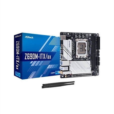 Asrock 90-MXBHY0-A0UAYZ PLACA BASE ASROCK 1700 Z690M-ITX AX DDR4 M-ITX 2XDDR4 4XSATA3 4XUSB 3.2 1XUSB-C 2XUSB 2.0