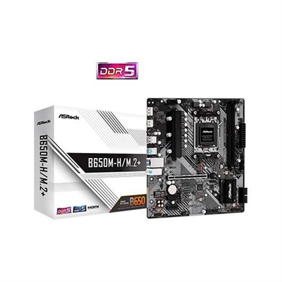 Asrock 90-MXBMS0-A0UAYZ PLACA BASE ASROCK AM5 B650M-H M.2+ M-ATX 2XDDR5 HDMI DP 2XM.2