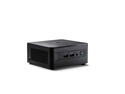 Asustek 90AR00E1-M000J0 ASUS NUC 12 Pro Kit RNUC12WSHI700002I. Tipo de chasis: UCFF, Tipo de producto: Mini PC barebone. tipos de memoria compatibles: DDR4-SDRAM, Número de ranuras de memoria: 2, Memoria interna máxima: 64 GB. Tipos de unidades de almacenamiento admitidas: SSD. Ethernet LAN (RJ-45) cantidad de puertos: 1. Wi-Fi estándares: Wi-Fi 6E (802.11ax), Versión de Bluetooth: 5.2. Tipo de enfriamiento: Activo. Fuente de alimentación: 120 W