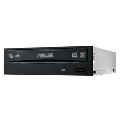 Asustek 90DD01Y0-B10010 ASUS DRW-24D5MT. Color del producto: Negro, Montaje: Vertical/Horizontal. Utilizar con: Escritorio, Tipo de unidad óptica: DVD Super Multi DL, Interfaz: SATA. DVD+R, velociad de escritura: 24x, CD-R, velocidad de escritura: 48x, CD-RW, velocidad de escritura: 24x. CD-R, velocidad de lectura: 48x, CD-RW, velocidad de lectura: 40x, CD-ROM, velocidad de lectura: 48x. DVD, tiempo promedio de acceso: 145 ms, Unidad CD-ROM tiempo promedio de acceso: 125 ms