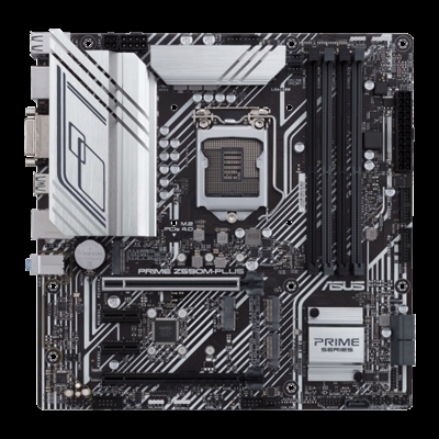 Asustek 90MB1690-M0EAY0 ASUS PRIME Z590M-PLUS. Fabricante de procesador: Intel, Socket de procesador: LGA 1200, Procesador compatible: Intel® Celeron®, Intel® Core™ i3, Intel Core i5, Intel Core i7, Intel Core i9, Intel® Pentium® G. tipos de memoria compatibles: DDR4-SDRAM, Tipo de ranuras de memoria: DIMM, Velocidades de reloj de memoria soportadas: 5133,2133,2400,2666,2800,2933,3000,3200,3333,3400,3466,3600,3733,3866,4000,4133,4266,4400,4500,4600,. Interfaces de disco de almacenamiento soportados: M.2, Serial ATA III, Tipos de unidades de almacenamiento admitidas: HDD & SSD. Máxima resolución: 4096 x 2304 Pixeles. Conector USB: USB tipo A, USB Tipo C