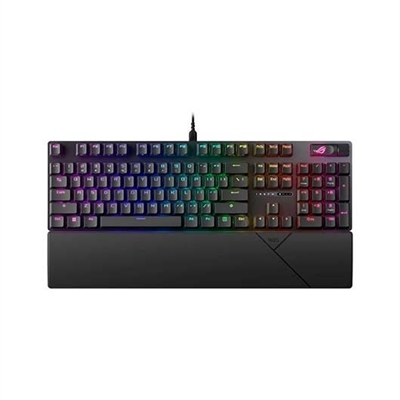 Asustek 90MP0350-BKSA00 Creado para juegos FPS: Al prescindir del teclado numérico, el formato TKL ofrece más espacio para mover el ratón. La tecla L-Ctrl más grande minimiza los errores. Interruptores exclusivos de ROG: Interruptores mecánicos ROG NX con curvas de fuerza ajustadas por ROG, una sensación de pulsación excelente y más velocidad. Más información de los interruptores ROG NX. Portabilidad: Sus compactas dimensiones permiten transportarlo fácilmente en cualquier mochila y el cable desmontable evita marcas y arañazos. Combinación rápida de teclas: Alterna de forma sencilla entre los controles multimedia y las teclas de función.Portabilidad: Sus compactas dimensiones permiten transportarlo fácilmente en cualquier mochila y el cable desmontable evita marcas y arañazos. Alterna de forma sencilla entre los controles multimedia y las teclas de función.Tecla Stealth: Oculta todas las aplicaciones y silencia el sonido para ofrecerte privacidad instantánea. Construcción duradera: La placa de aluminio aumenta su resistencia estructural y le da un toque adicional de estilo.