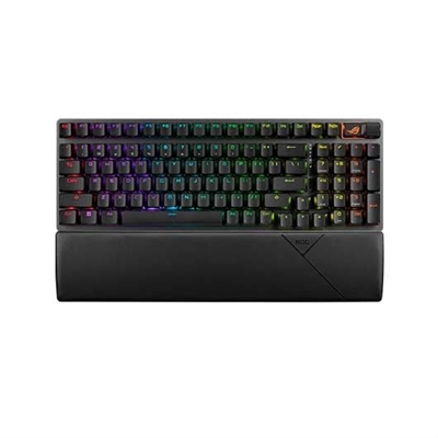 Asustek 90MP037A-BKSA00 El Asus ROG Strix Scope II 96 Wireless es el primer teclado ROG equipado con el ROG Omni Receiver que permite la conexión inalámbrica a un teclado compatible y un mouse compatible al mismo tiempo con un solo receptor USB, sin comprometer el rendimiento.