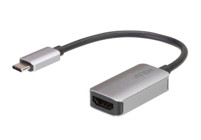 Aten UC3008A1-AT El UC3008A1 es un adaptador de USB-C a HDMI 4K que le permite transferir el vídeo de su ordenador portátil, tableta o smartphone a un monitor, TV o proyector. El UC3008A1 admite elevadas resoluciones de vídeo, de hasta 4096 x 2160 a 60 Hz, para que pueda enviar el contenido de su pantalla a un monitor más grande o realizar presentaciones desde un proyector. Además, no necesita controladores externos ni alimentación adicional. Funciona con ordenadores y smartphones con puerto USB-C con modo DP Alt, compatible con los sistemas operativos iPad Pro, Android, Mac OS X y Windows, y es cómodo de usar y transportar.1x adaptador de USB-C a HDMI 4K UC3008A1