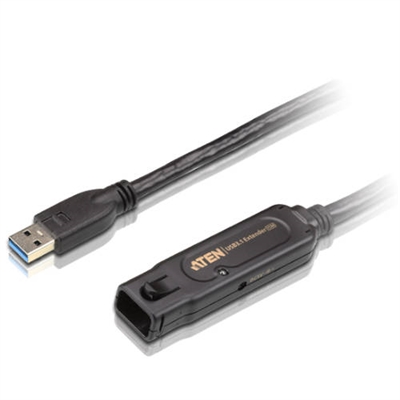 Aten UE3315-AT-G El cable alargador USB 3.1 Gen1 UE3315 de ATEN permite a los usuarios ampliar la distancia entre el ordenador y los dispositivos USB hasta los 15 m. El UE3315 ofrece una transmisión de datos fiable y de alto rendimiento que utiliza un ancho de banda de datos USB 3.1 Gen1 de hasta 5 Gb/s y compatibilidad regresiva con el estándar USB 2.0/1.1. Cuenta con la tecnología plug-and-play, no requiere instalación de software adicional y es fácil de implementar y utilizar en entornos de trabajo.El UE3315 ofrece una solución rápida, rentable y de calidad para todo tipo de entornos profesionales como: hospitales, fábricas o instalaciones empresariales.