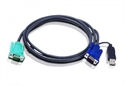 Aten 2L-5203U - Aten 2L5203U. Longitud de cable: 3 m, Tipo de puerto de vídeo: VGA, Color del producto: Ne