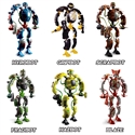 Bandai-Rojo BL61139 - Gigabots Son Robots Transformables Que Puedes Montar Y Desmontar A Tu Gusto. Contiene 33 P