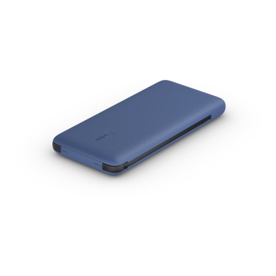 Belkin BPB006BTBLU Belkin BPB006btBLU. Capacidad de batería: 10000 mAh. Número de puertos USB Tipo C: 1. Potencia total de salida: 18 W. Color del producto: Azul