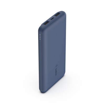 Belkin BPB011BTBL 10K Power Bank For Promotion Blue - Color Principal: Azul; Número De Puertos Usb: 3; Batería: 10000 Mah; Voltaje De Salida: 0 V; Amperaje De Salida: 0 A; Tipo De Conector 1 Input: Usb-C; Tiempo De Recarga: 0 H; Tipología Conector De Salida: 1 X Usb C + 2 X Usb A