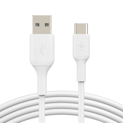 Belkin CAB001BT1MWH2PK Pvc C-A 1.0M Wht 2Pk - Tipología: Cable Conexión; Tipología Conector A: Usb-C; Formato Conector A: Ninguno; Tipología Conector B: Usb-C; Formato Conector B: Ninguno; Nº De Unidades Por Paquete: 1; Longitud: 2 Mt