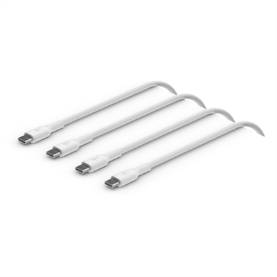 Belkin CAB003BT1MWH2PK Pvc C-C 2.0 1M Wht 2Pk - Tipología: Cable Conexión; Tipología Conector A: Usb-C; Formato Conector A: Ninguno; Tipología Conector B: Usb-C; Formato Conector B: Ninguno; Nº De Unidades Por Paquete: 1; Longitud: 1 Mt