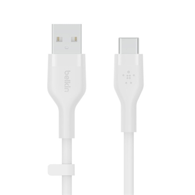 Belkin CAB008BT2MWH Belkin BOOST?CHARGE Flex. Longitud de cable: 2 m, Conector 1: USB C, Conector 2: USB C, Versión USB: USB 2.0, Color del producto: Blanco