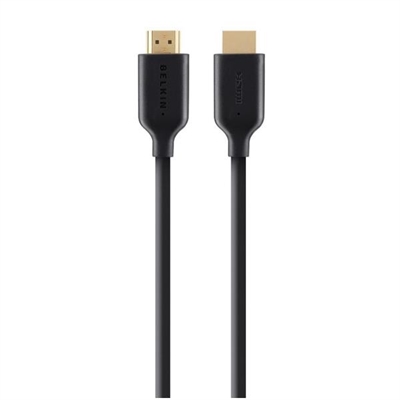 Belkin F3Y021BT1M Cable Hdmi De Alta Velocidad Con Ethernet Y Conector De Oro De 1M - Tipología: Cables De Audio Y Vídeo; Longitud: 1 Mt; Tipologia Conector A: Hdmi (19 Pin - Type A); Formato Conector A: Macho; Tipologia Conector B: Hdmi; Formato Conector B: Macho; Nº De Unidades Por Paquete: 1