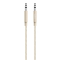 Belkin AV10164BT04-GLD - Belkin MIXIT Aux Cable - Cable de audio - mini-phone stereo 3.5 mm macho a mini-phone ster