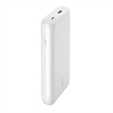 Belkin BPB002BTWT - Belkin - Cargador portátil - 20000 mAh - 30 vatios - Fast Charge, PD - 2 conectores de sal