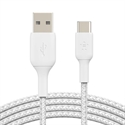 Belkin CAB002BT2MWH - Braided C-A 2M Wht - Tipología: Cable Conexión; Tipología Conector A: Usb-A; Formato Conec