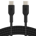 Belkin CAB004BT1MBK - Braided C-C 2.0 1M Blk - Tipología: Cable Conexión; Tipología Conector A: Usb-C; Formato C