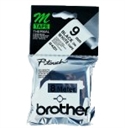 Brother MK221BZ - Longitud 8 M Brother Cinta No Laminada Blanco / Negro 9 Mm