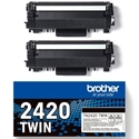 Brother TN2420TWIN - Hasta 3000 Paginas C/U Hll2310d/Hll2350dw/Hll2370dn/Hll2375dw/Dcpl2510d/Dcpl2530dw/Dcpl255