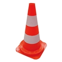Bunzl 20835 - Cono Reflectante De Se?Alizacion Fabricado En Pvc Naranja De 50 Cm De Altura.