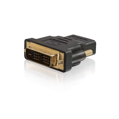 C2g 80347 C2G Velocity Inline Adapter - Adaptador de vídeo - DVI-D macho a HDMI hembra - negro