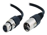 C2g 80378 C2G Pro-Audio - Cable de audio - XLR3 macho a XLR3 hembra - 2 m - par trenzado revestido de lámina de aluminio y blindado (SFTP)